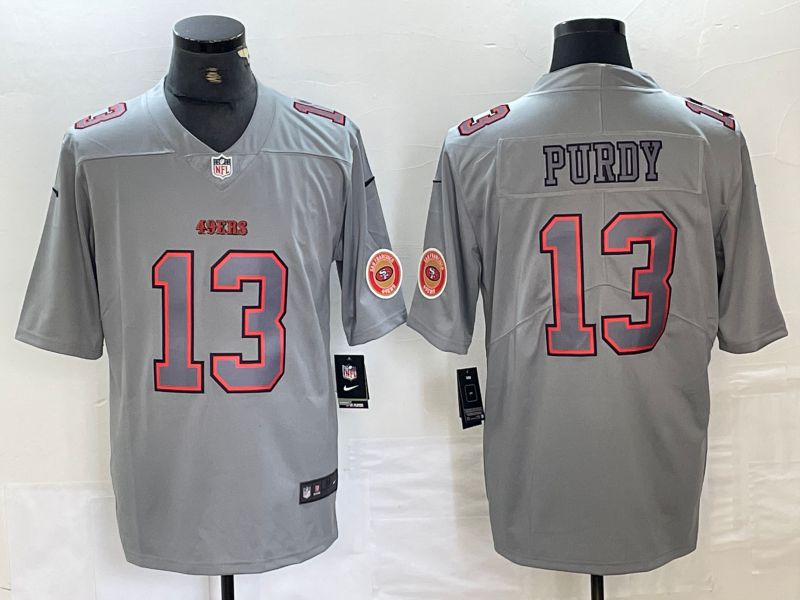 Men San Francisco 49ers #13 Purdy Grey 2024 Nike Vapor Untouchable Limited NFL Jersey->->NFL Jersey